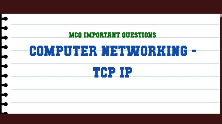 TCP/IP Layers MCQ's - Computer Network MCQ's
